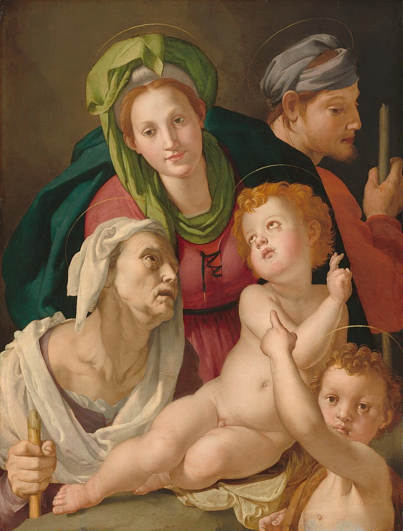  159-Sacra Famiglia con Anna e Giovannino-National Gallery Washington